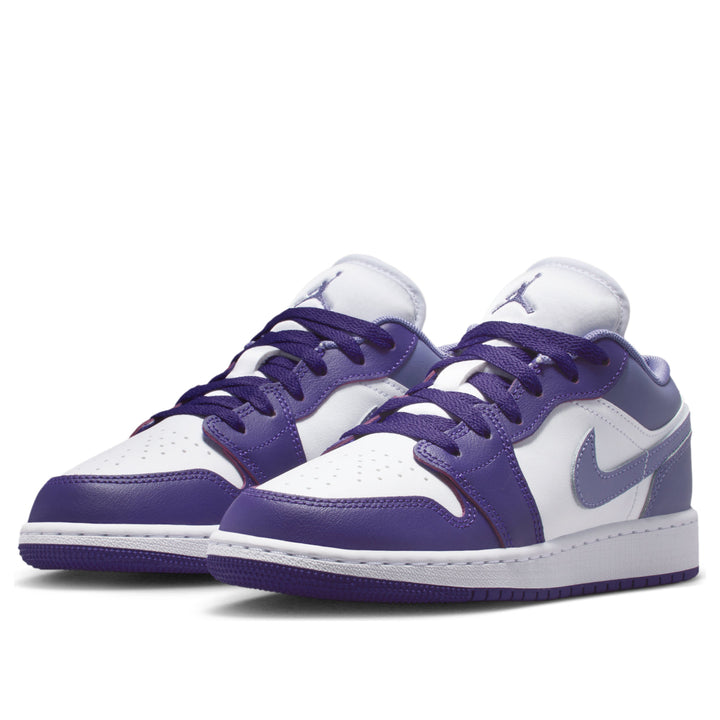 AIR JORDAN 1 LOW COURT PURPLE WHITE DUSTY AMETHYST GS
