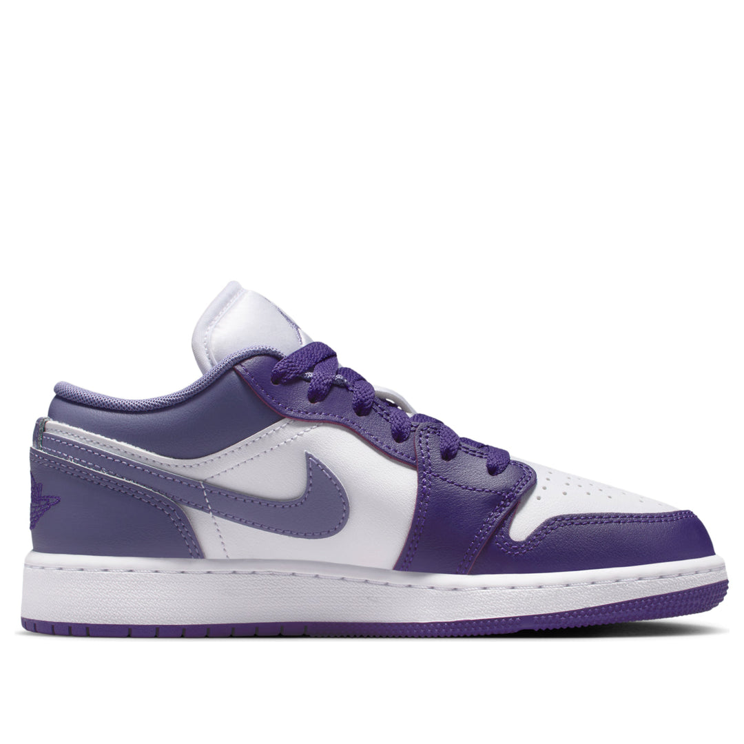 AIR JORDAN 1 LOW COURT PURPLE WHITE DUSTY AMETHYST GS