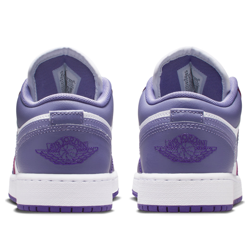 AIR JORDAN 1 LOW COURT PURPLE WHITE DUSTY AMETHYST GS