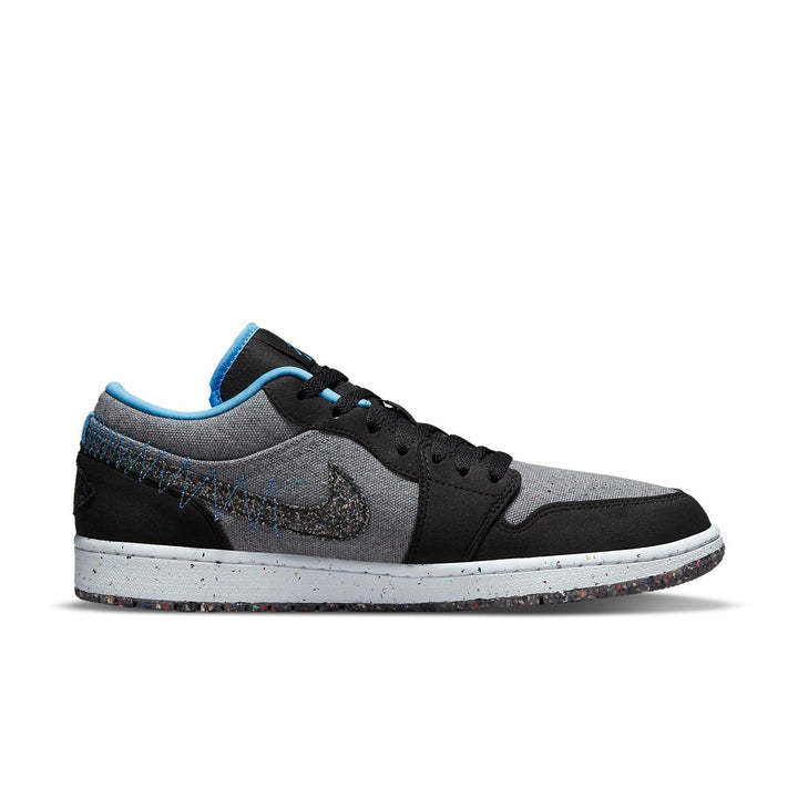 AIR JORDAN 1 LOW CRATER BLACK GREY BLUE