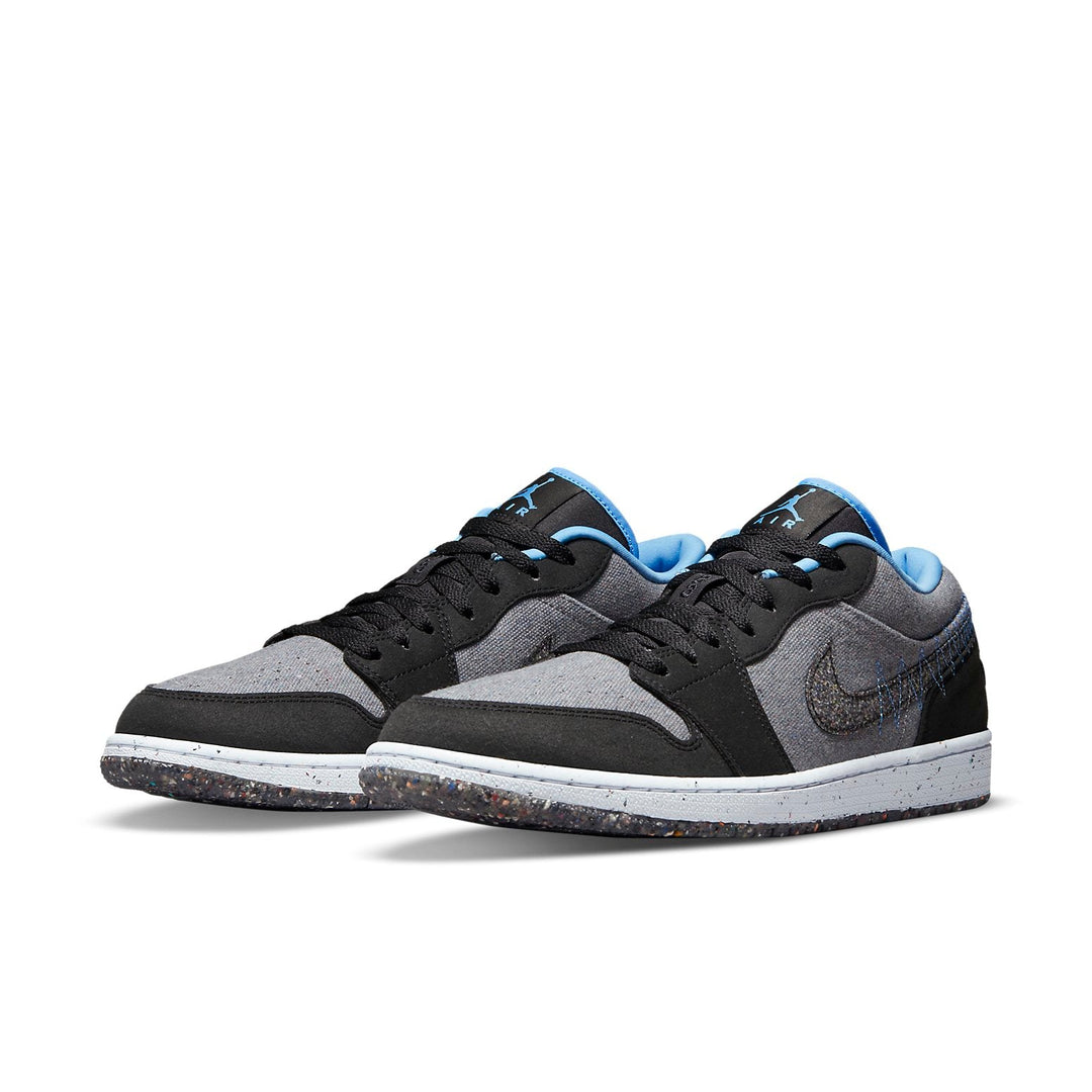 AIR JORDAN 1 LOW CRATER BLACK GREY BLUE