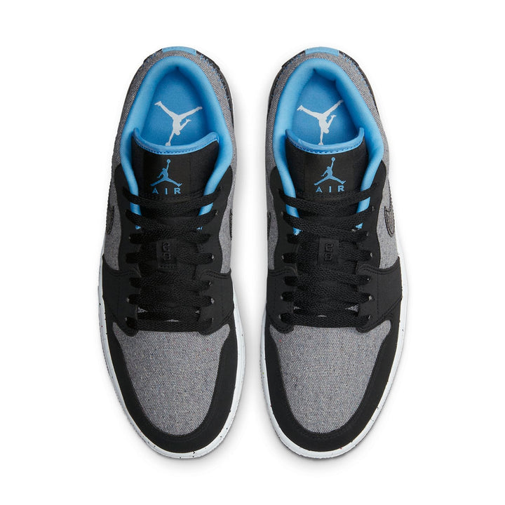 AIR JORDAN 1 LOW CRATER BLACK GREY BLUE