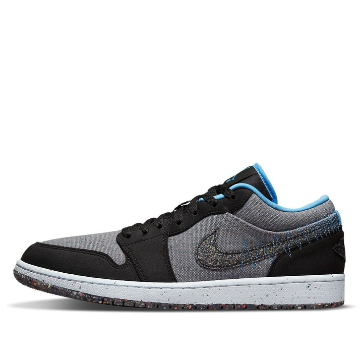 AIR JORDAN 1 LOW CRATER BLACK GREY BLUE