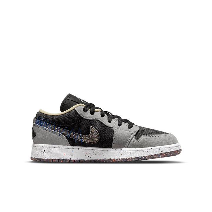 AIR JORDAN 1 LOW CRATER BLACK GREY GS