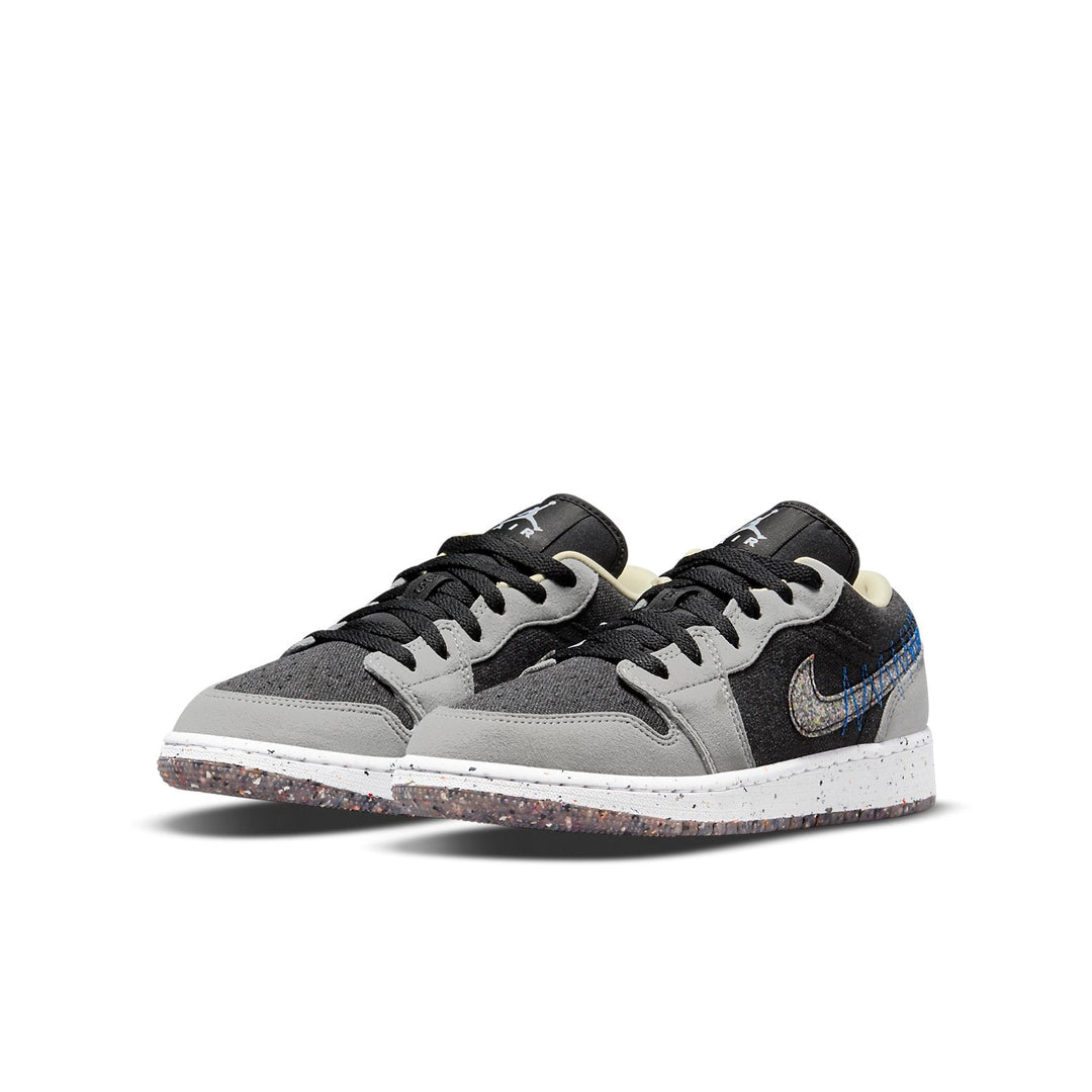 AIR JORDAN 1 LOW CRATER BLACK GREY GS