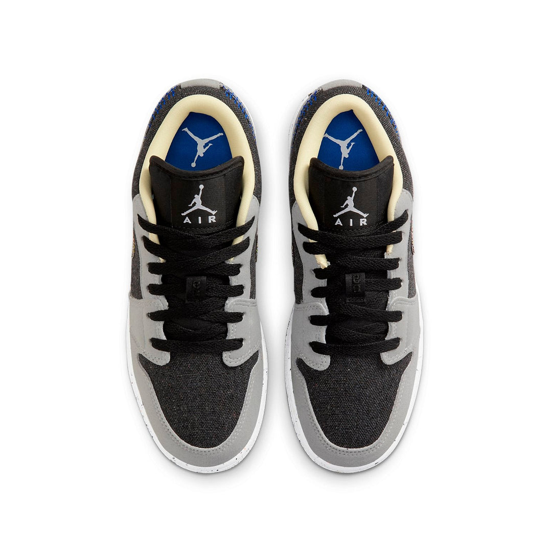 AIR JORDAN 1 LOW CRATER BLACK GREY GS
