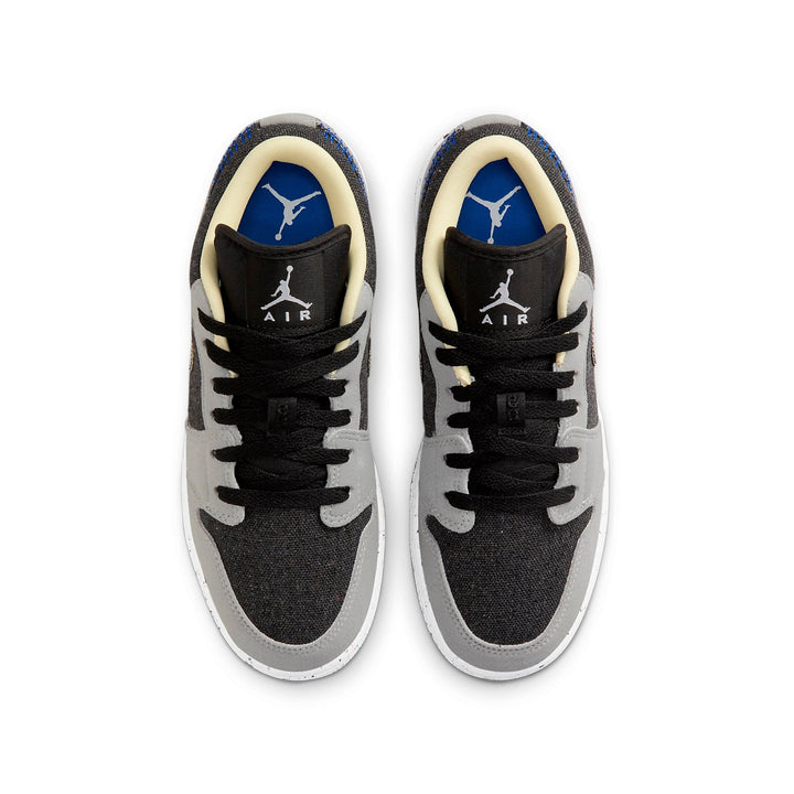 AIR JORDAN 1 LOW CRATER BLACK GREY GS