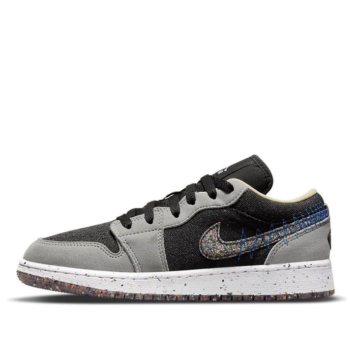 AIR JORDAN 1 LOW CRATER BLACK GREY GS