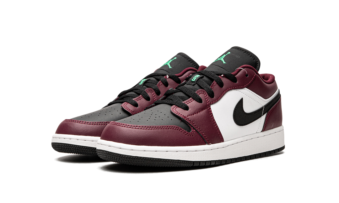 AIR JORDAN 1 LOW DARK BEETROOT ROMA GREEN GS