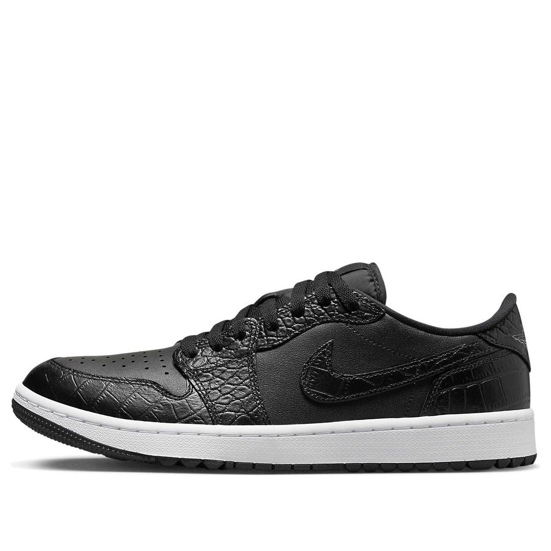 AIR JORDAN 1 LOW GOLF CROC BLACK