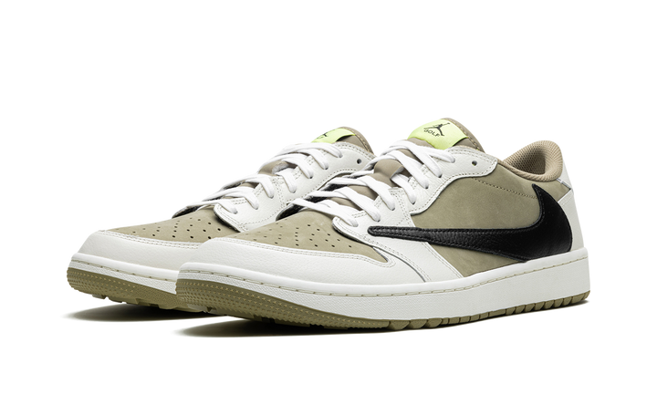 AIR JORDAN 1 LOW GOLF X TRAVIS SCOTT OLIVE BLACK