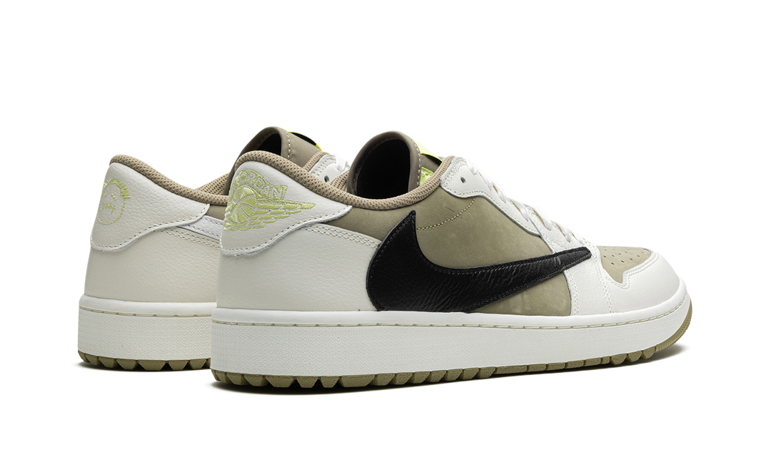 AIR JORDAN 1 LOW GOLF X TRAVIS SCOTT OLIVE BLACK