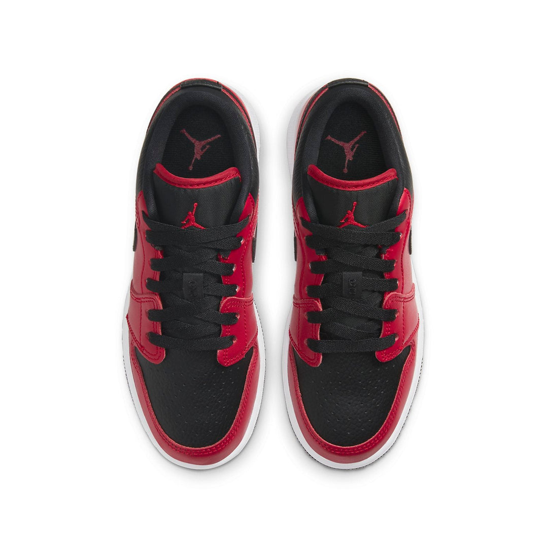 AIR JORDAN 1 LOW GYM RED BLACK PEBBLED GS