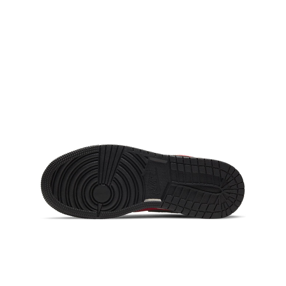 AIR JORDAN 1 LOW GYM RED BLACK PEBBLED GS