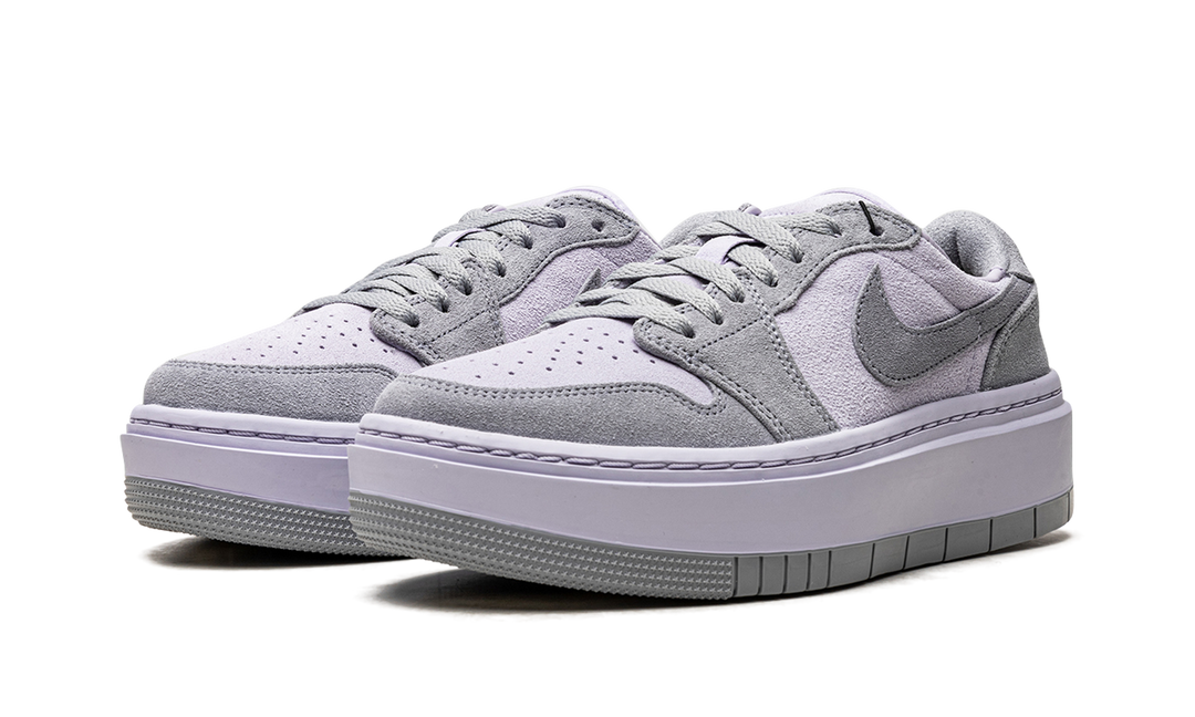 AIR JORDAN 1 LOW LV8D SUEDE STEALTH TITANIUM WOMENS