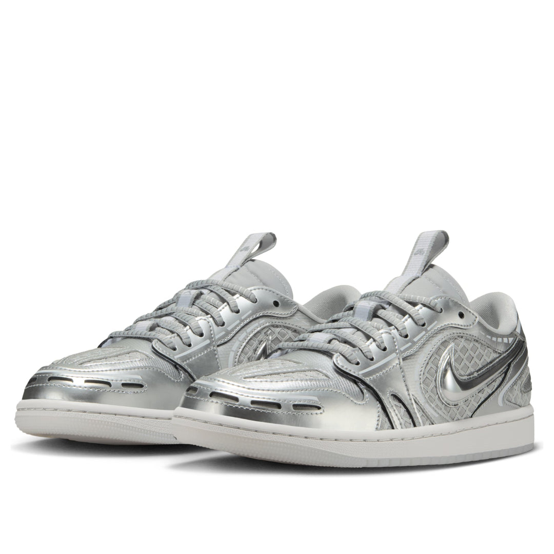 AIR JORDAN 1 LOW METHOD OF MAKE V3 METALLIC SILVER WOMENS