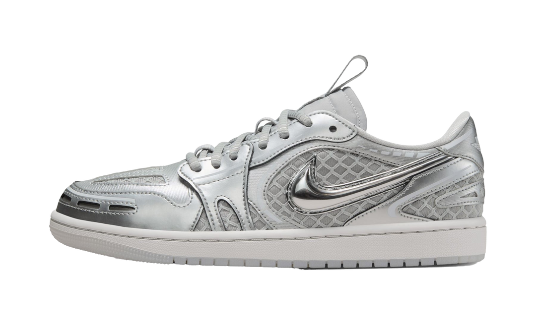 AIR JORDAN 1 LOW METHOD OF MAKE V3 METALLIC SILVER WOMENS