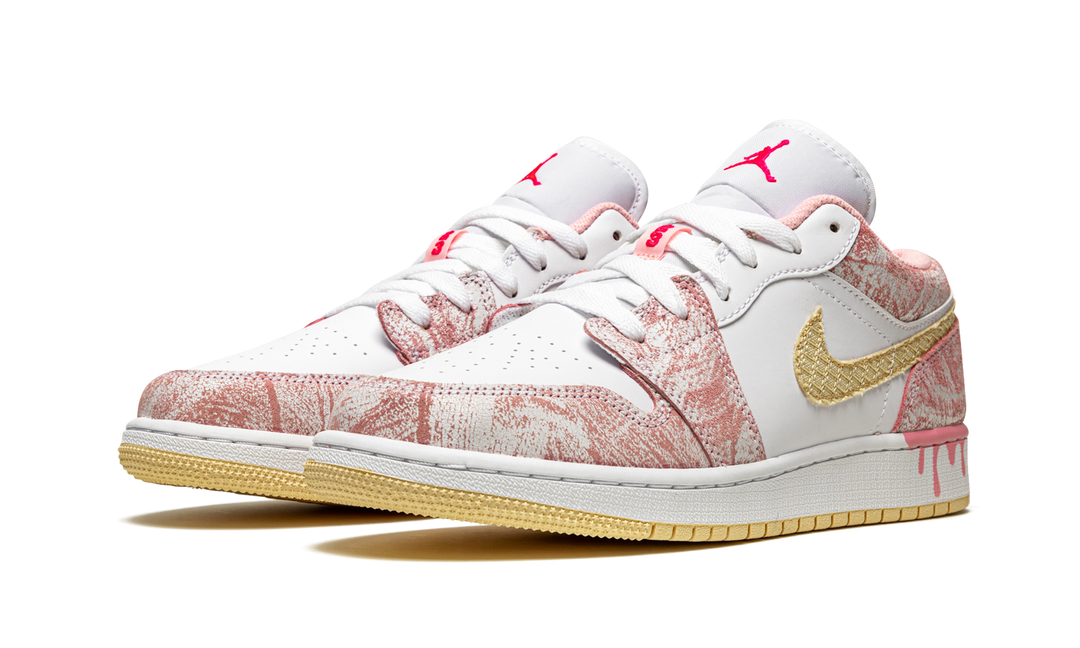 AIR JORDAN 1 LOW PAINT DRIP GS