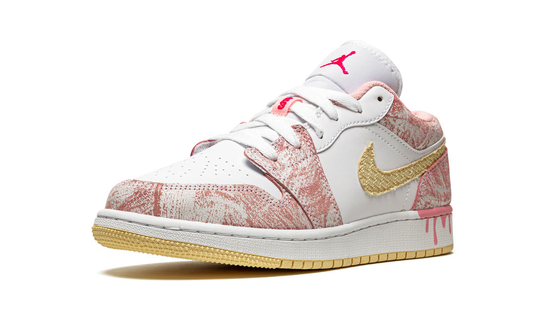 AIR JORDAN 1 LOW PAINT DRIP GS