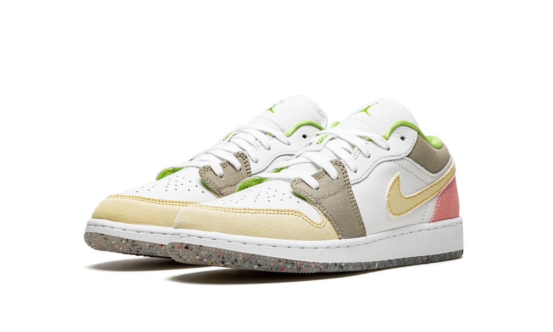 AIR JORDAN 1 LOW PASTEL PINK GREEN GS