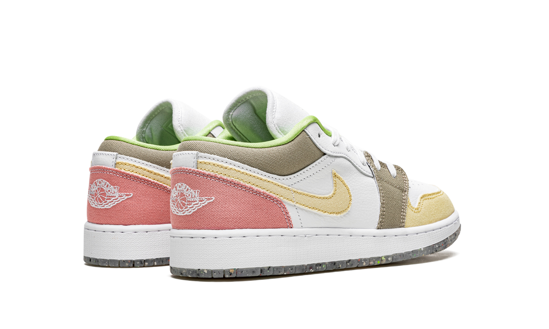 AIR JORDAN 1 LOW PASTEL PINK GREEN GS