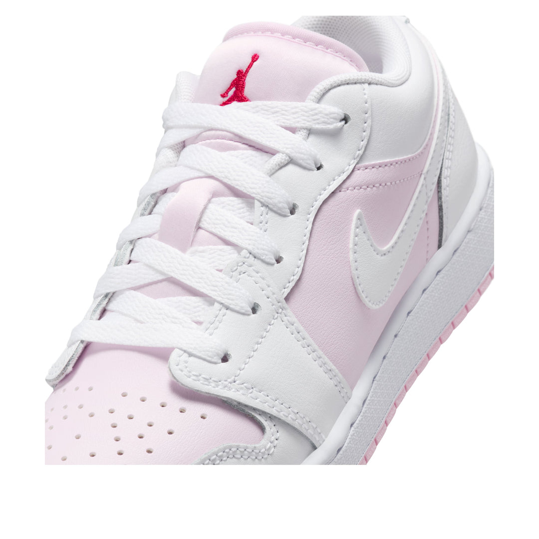 AIR JORDAN 1 LOW PINK FOAM FIRE RED WHITE GS