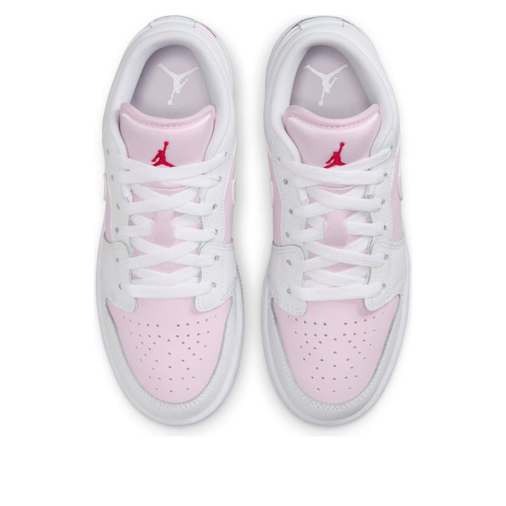 AIR JORDAN 1 LOW PINK FOAM FIRE RED WHITE GS