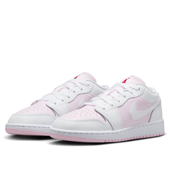 AIR JORDAN 1 LOW PINK FOAM FIRE RED WHITE GS