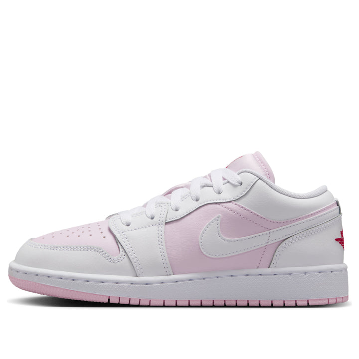 AIR JORDAN 1 LOW PINK FOAM FIRE RED WHITE GS