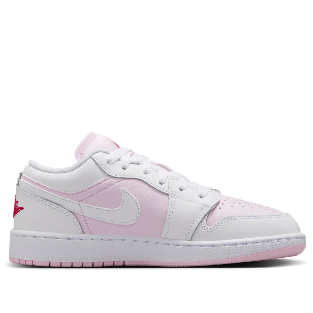 AIR JORDAN 1 LOW PINK FOAM FIRE RED WHITE GS
