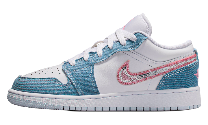 AIR JORDAN 1 LOW SE DENIM SEQUIN GS