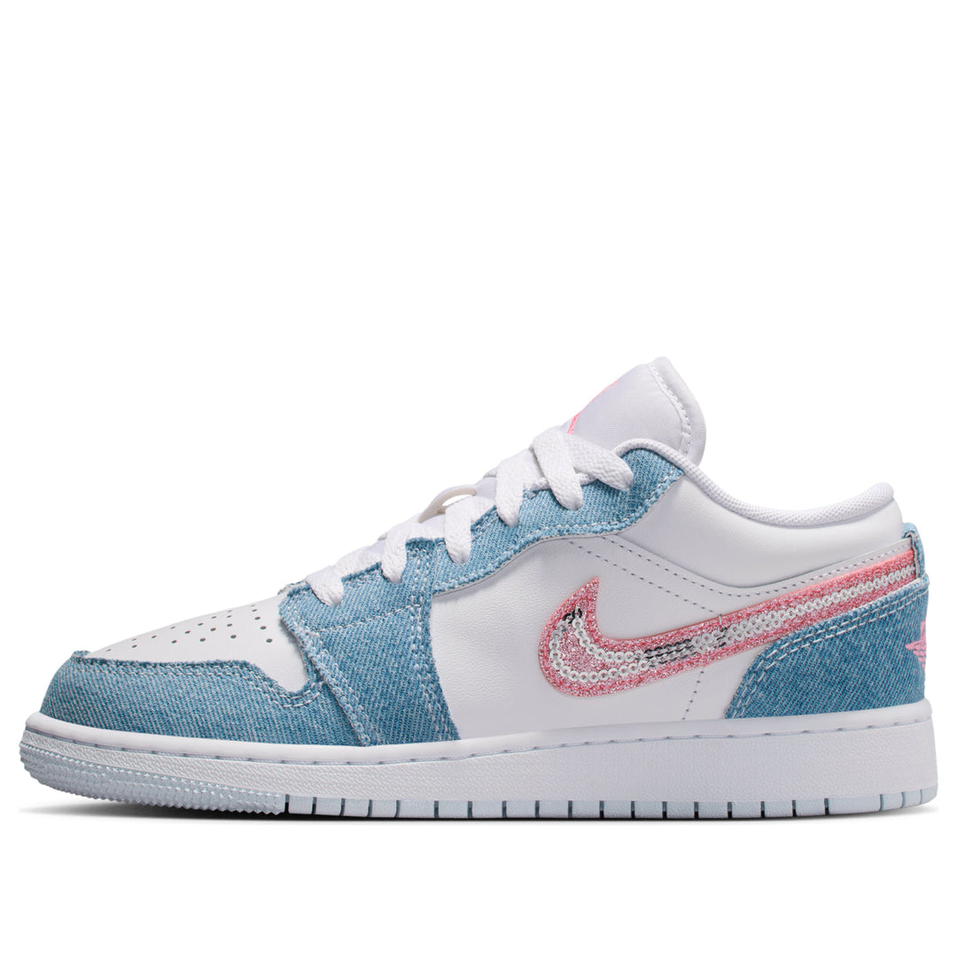 AIR JORDAN 1 LOW SE DENIM SEQUIN GS