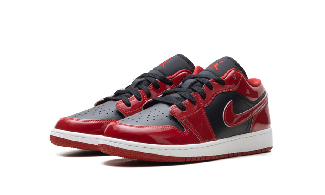 AIR JORDAN 1 LOW SE PATENT BRED TOE GS
