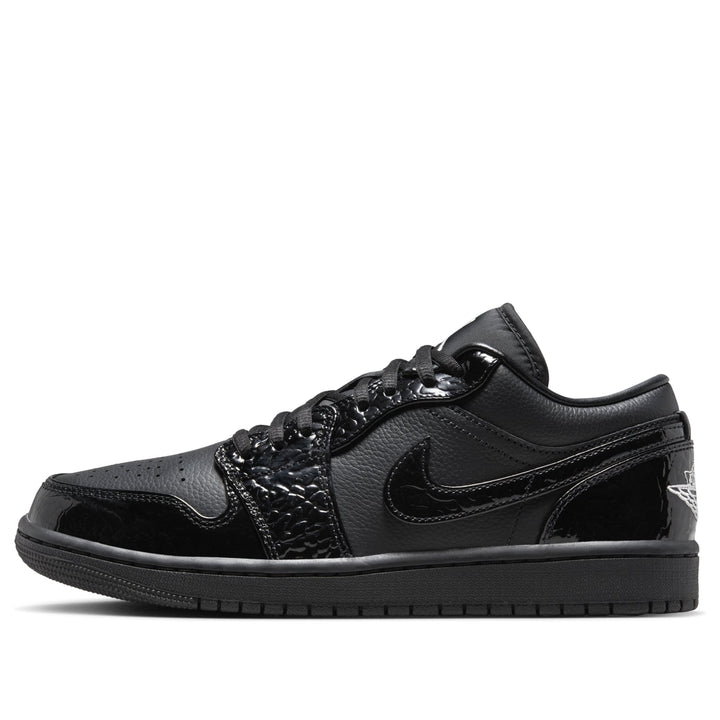 AIR JORDAN 1 LOW SE PATENT ELEPHANT BLACK WOMENS