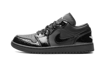 AIR JORDAN 1 LOW SE PATENT ELEPHANT BLACK WOMENS — Stock