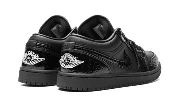 AIR JORDAN 1 LOW SE PATENT ELEPHANT BLACK WOMENS — Stock