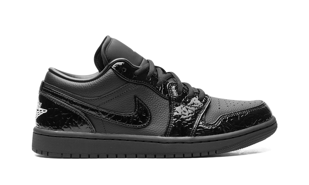 AIR JORDAN 1 LOW SE PATENT ELEPHANT BLACK WOMENS