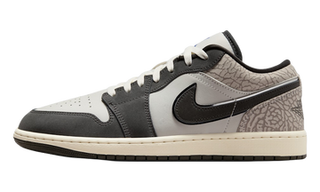 AIR JORDAN 1 LOW SE SAIL DEEP PEWTER ELEPHENT PRINT — Stock