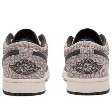 AIR JORDAN 1 LOW SE SAIL DEEP PEWTER ELEPHENT PRINT — Stock