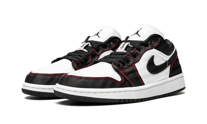 AIR JORDAN 1 LOW SE UTILITY BLACK WHITE RED WOMENS