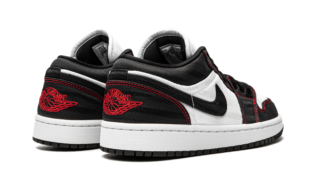 AIR JORDAN 1 LOW SE UTILITY BLACK WHITE RED WOMENS