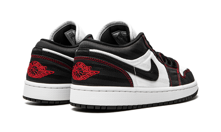 AIR JORDAN 1 LOW SE UTILITY BLACK WHITE RED WOMENS