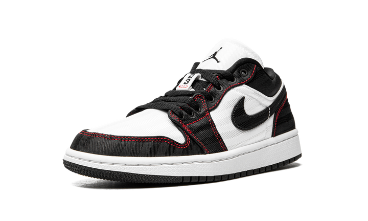 AIR JORDAN 1 LOW SE UTILITY BLACK WHITE RED WOMENS