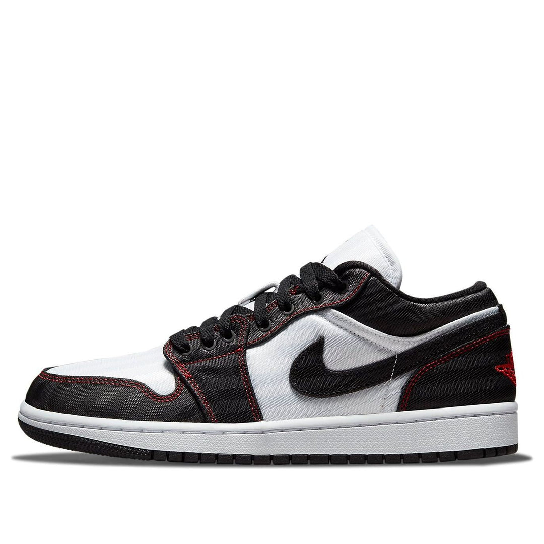 AIR JORDAN 1 LOW SE UTILITY BLACK WHITE RED WOMENS