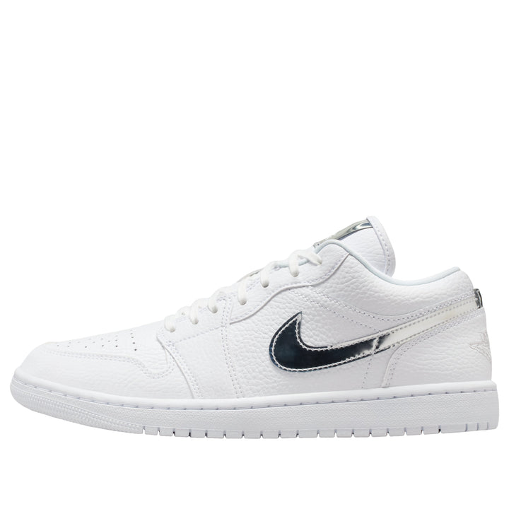 AIR JORDAN 1 LOW SE WHITE METALLIC SILVER WOMENS