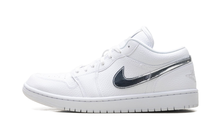 AIR JORDAN 1 LOW SE WHITE METALLIC SILVER WOMENS