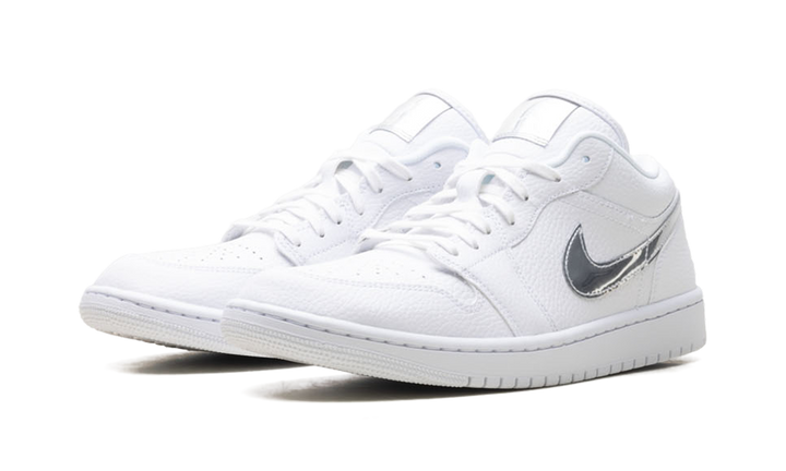 AIR JORDAN 1 LOW SE WHITE METALLIC SILVER WOMENS