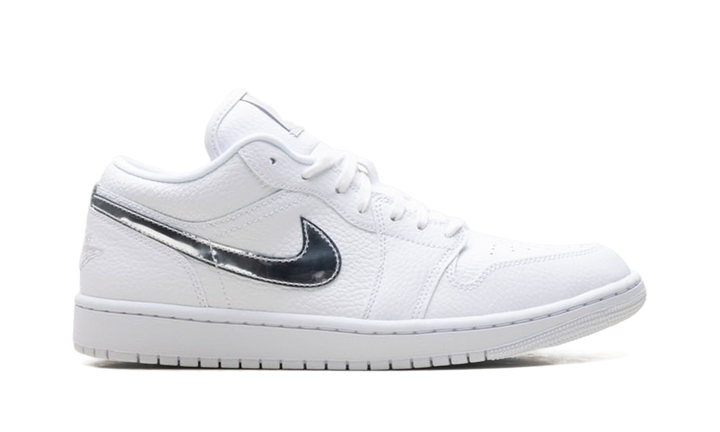 AIR JORDAN 1 LOW SE WHITE METALLIC SILVER WOMENS