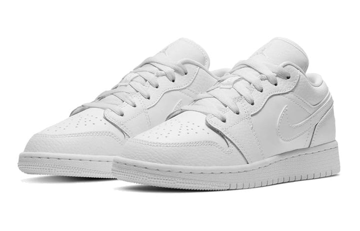 AIR JORDAN 1 LOW TRIPLE WHITE GS