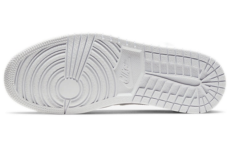 AIR JORDAN 1 LOW TRIPLE WHITE TUMBLED LEATHER